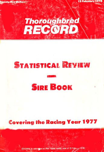 Thoroughbred Record 1977 with Stallion Register